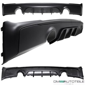 Sport-Performance Heck-Diffusor / Ansatz 1 Rohr Duplex für BMW 2er F22 / F23 / mit M-Paket mit ABE