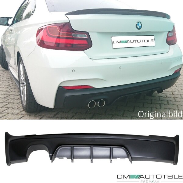Heckdiffusor 2-Rohr Links für BMW F22/F23 mit M-Paket + ABE