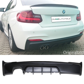 Sport-Performance Heck-Diffusor / Ansatz 2-Rohr Links für BMW 2er F22 / F23 mit M-Paket / ABE 