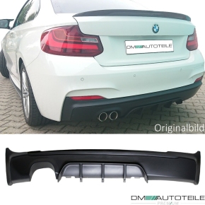 Sport-Performance Heck-Diffusor / Ansatz 2-Rohr Links für BMW 2er F22 / F23 mit M-Paket / ABE 