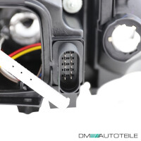 Scheinwerfer SET Schwarz + Stellmotor H7/H7 für Audi A3