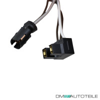 Scheinwerfer SET Schwarz + Stellmotor H7/H7 für Audi A3