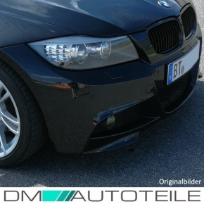 Flaps / Stoßstangenspoiler / Frontlippe für BMW E90 / E91 LCI Facelift mit M-Paket in Schwarz Matt