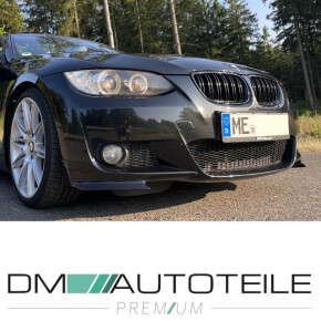 Doppelsteg-Kühlergrill für BMW 3er E92 / E93 Vorfacelift in Schwarz Glanz 