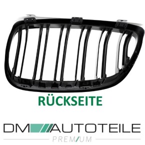 Doppelsteg-Kühlergrill für BMW 3er E92 / E93 Vorfacelift in Schwarz Glanz 