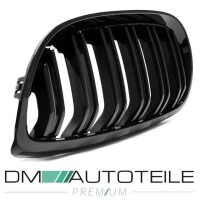 Set Kidney Front Grille Dual Slat Black Gloss fits on BMW E9