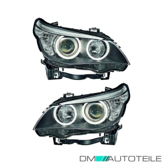 Halogen Scheinwerfer H7 SET passt für BMW 5er (E60/E61) ab Baujahr 2007-2010