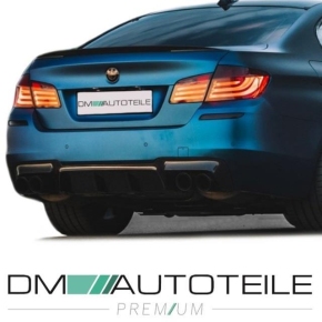 Diffusor Gold-Carbon Glanz 4-Rohr passend für BMW F10 F11 M5 Performance Umbau
