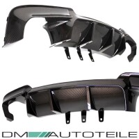 Diffusor Gold-Carbon Glanz 4-Rohr passend für BMW F10 F