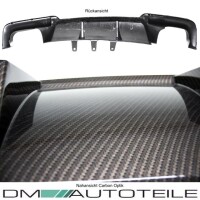 Diffusor Gold-Carbon Glanz 4-Rohr passend für BMW F10 F