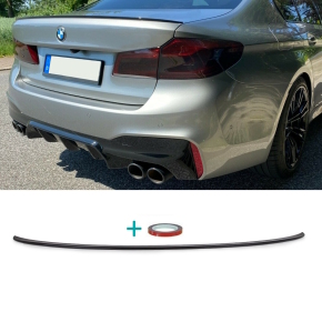Sport-Performance Heckspoiler / Hecklippe für BMW 5er G30 in Schwarz Glanz mit ABE