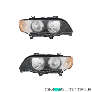 Scheinwerfer Blinker weiß H7 SET passt für BMW X5 (E53) Vorfacelift ab 00-03