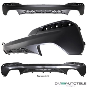 Sport-Performance Heck-Diffusor / Ansatz für BMW 5er G30 / G31 mit M-Paket in Schwarz Matt + ABE