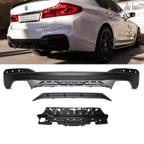 Set Side Vents Wing Fender Black Gloss fits for BMW 5-Series G30 G31 up 2017