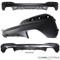 Sport-PERFORMANCE Rear Diffusor Black + Accessoires fits on 