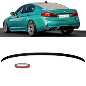 Sport-Performance Rear Trunk Lip Roof Spoiler Black Matt+ 3M fits on BMW G30 M