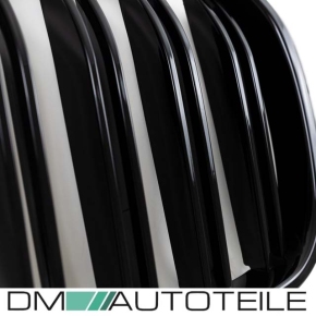 Doppelsteg Kühlergrill Schwarz GLANZ Performance passt für BMW 7er G11 G12 2014>