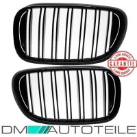 SET Kidney Front Grille Dual Slat Kit Black Gloss fits on BM