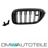 SET Kidney Front Grille Dual Slat Black Gloss fits on BMW 5-