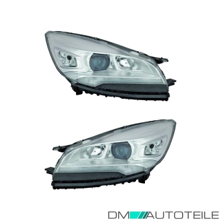 Bi-Xenon Scheinwerfer D3S/H7/H1/H15 SET passt für Ford Kuga II (DM2) ab 13-16