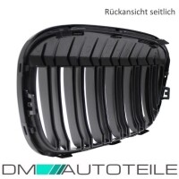 SET Kidney Front Grille Dual Slat Kit Black Gloss for BMW X1