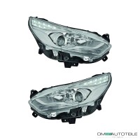 Scheinwerfer Valeo Chrom LED SET passt f&uuml;r Ford...