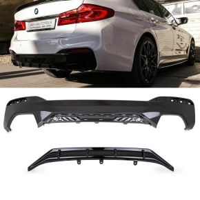 Sport-Performance Carbon Gloss Rear Diffusor Oval fits on...