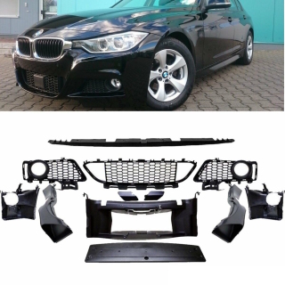 Frontstoßstange / Frontschürze Zubehör SET Komplett für BMW F30 / F31 mit M-Paket 