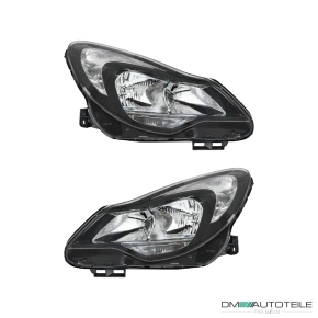 Valeo Scheinwerfer SET + Tagfahrlicht passt für Opel Corsa D Kasten ab 11-14