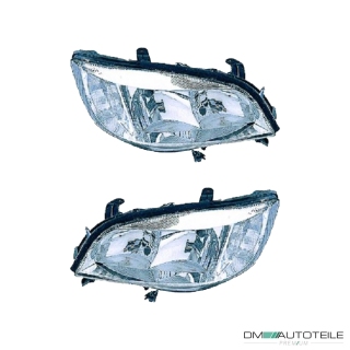 Valeo Halogen Scheinwerfer HB3/H7 SET passt für Opel Zafira A ab 1999-2005