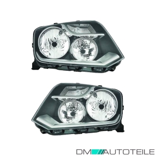 Scheinwerfer Blinker weiß H15/H7 SET passt für VW Amarok (S7B) ab 2010-2020