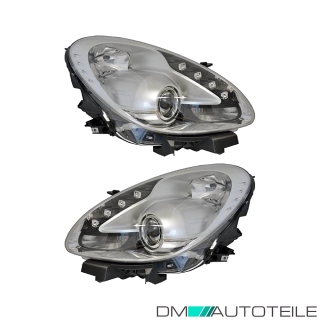 Scheinwerfer LED H7 silber SET passt für Alfaromeo Giulietta 940 ab 2010-2020