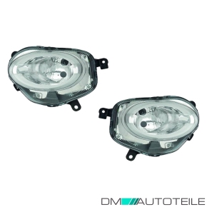 Scheinwerfer Depo H7 Fernlicht LED SET passt für Fiat 500 C ab Baujahr 2016