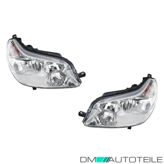 Halogen Scheinwerfer H1/H7 SET passt für Citroen C5 II Break (RC/RE) ab 04-08