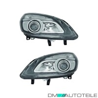 Scheinwerfer SET chrom schwarz H7/H1 passt f&uuml;r...