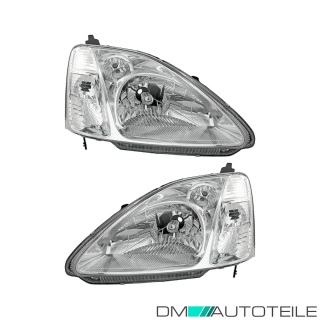 Scheinwerfer Depo H4 SET passt für Honda Civic VII Hatchback (EU) ab 00-03