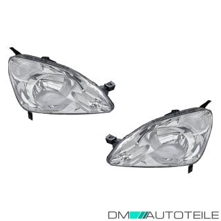 Scheinwerfer H4 Depo Blinker / weiß SET passt für Honda CR-V II (RD) ab 01-04