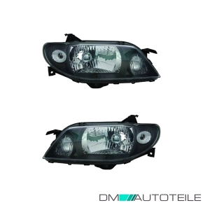 Scheinwerfer Depo schwarz H4 SET passt für Mazda 323...