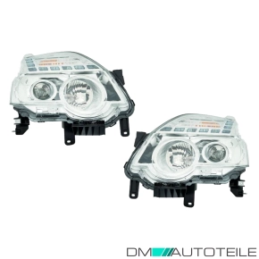 Scheinwerfer Depo H1/H11/WY21W SET passt für Nissan...