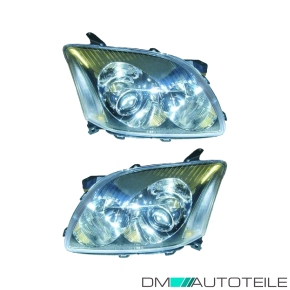 Scheinwerfer Depo H7/H1 SET passt für Toyota Avensis Limo/Kombi T25 ab 03-06