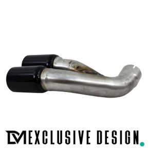 Sport-Performance Exhaust tail pipes black gloss fits on BMW 3-Series F30 F31 316d 318d 320d 4-Series F32 F33 F36 418d 420d to 335d 435d