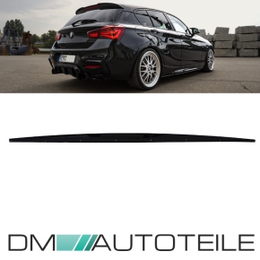 Set Seitenschwelleransatz Sport Performance Schwarz Glanz+Anbaumaterial passt für BMW 1er F20 LCI M-Paket ab 2015