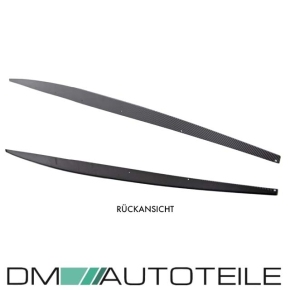 Set Seitenschwelleransatz Sport Performance Carbon Design +Anbaumaterial passt für BMW 1er F20 F21 LCI M-Paket ab 2015