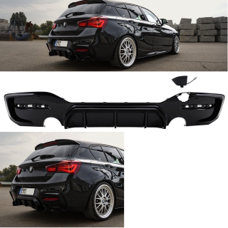 Sport-Performance Diffusor hochglanz schwarz passt für BMW F20 F21 135 140 M-Paket LCI