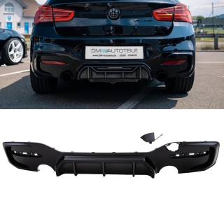 Sport Performance Bi Colour Black Carbon Gloss Duplex Rear Diffusor fits on BMW F20 F21 135i 140i M-Sport up 2015