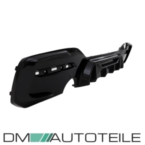 Sport Competition Performance Black Gloss / Carbon Duplex Rear Diffusor fits on BMW F20 F21 135i 140i M-Sport up 2015