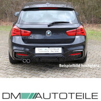 Sport Competition Rear Diffusor 2 Outlet Left Black Matt fit