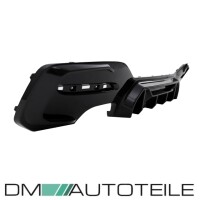 Black Gloss Sport Competition Rear Diffusor 2 Outlet Left fi