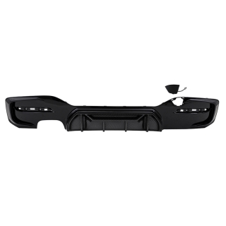 Carbon Gloss Sport Competition Rear Diffusor 2 Outlet Left fits BMW 1-Series F20 F21 M-Sport LCI Facelift