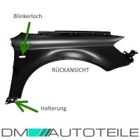 Audi A4 B7 Front left wing panel 04-07 with indicator hole S
